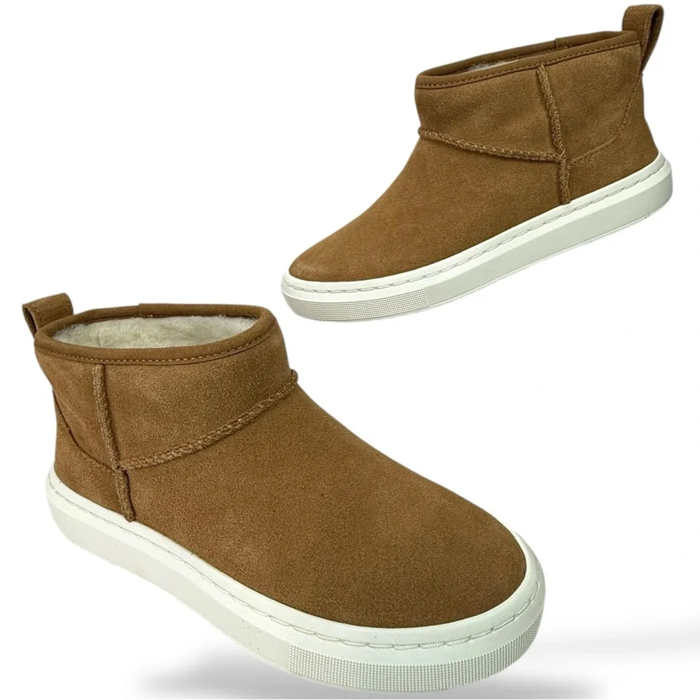 UGG Alameda Mini Boot Chestnut Size 5 Cozy Shearling Cabincore